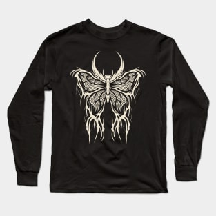 Butterfly goth tattoo vintage Long Sleeve T-Shirt